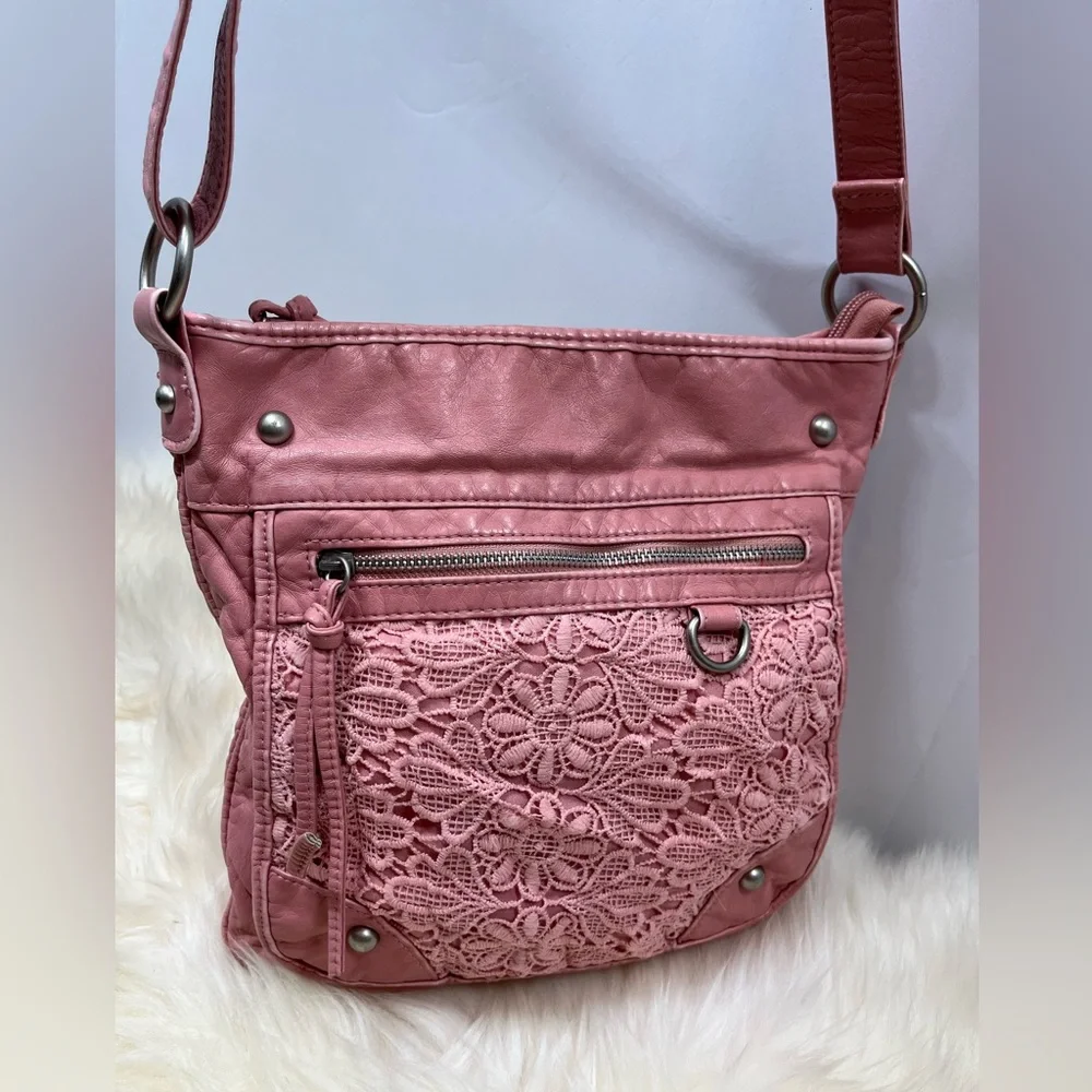 Hand Painted  Vegan leather Crossbody Bag Unbranded - Picture 3 of 13